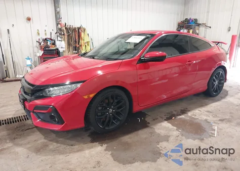 2020 Honda Civic Si Coupe from USA, damaged, VIN 2HGFC3A58LH752348